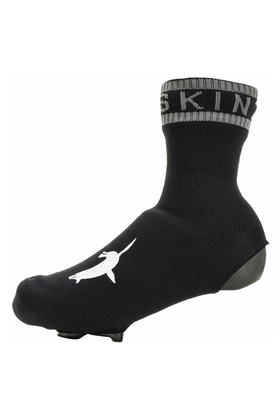 SealSkinz Waterproof All Weather Cycle Oversock Shoe Cover - Black/Gray