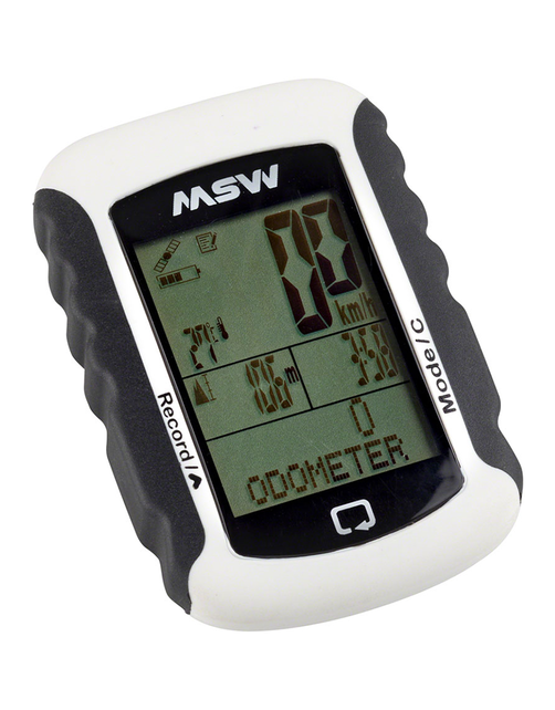 MSW Miniac 333 GPS BLE Bike Computer - GPS, Wireless, White
