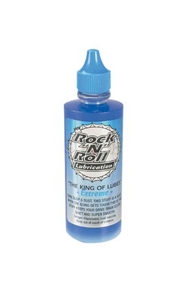 Rock-N-Roll Extreme Bike Chain Lube - blue 4oz, Drip, POP Box of 12 single