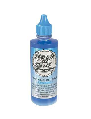 Rock-N-Roll Extreme Bike Chain Lube - blue 4oz, Drip, POP Box of 12 single