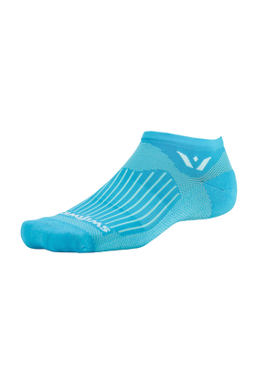 Swiftwick Aspire Zero Socks - No Show, Lagoon Blue, Small