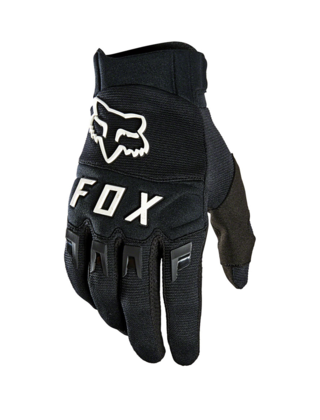 Fox Racing Dirtpaw Gloves - Black/White, Full Finger, Men's, Medium