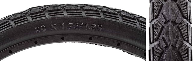 TIRE SUNLITE 20x1.75 URETHANE FLATFREE BK WIRE