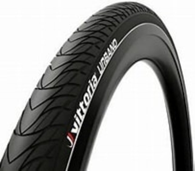 Vittoria Urbano Tire - 700 x 35, Clincher, Wire, Black/Reflective