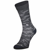 Scott Sock Trail Camo Crew Dark Grey/White L