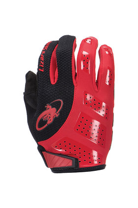 Lizard Skins Monitor SL Gloves - Jet Black/Crimson, Full Finger, Large