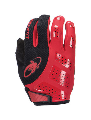 Lizard Skins Monitor SL Gloves - Jet Black/Crimson, Full Finger, Large