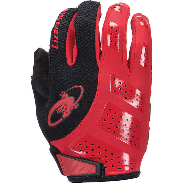 Lizard Skins Monitor SL Gloves - Jet Black/Crimson, Full Finger, Large