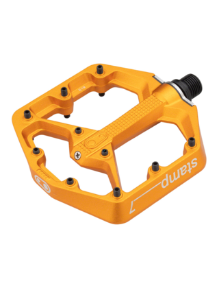 Crank Brothers Stamp 7 Pedals - Platform, Aluminum, 9/16", Orange, Small