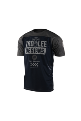 Troy Lee Designs SKYLINE SS JERSEY; CAMBER NAVY / OLIVE