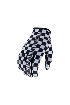 Troy Lee Design FLOWLINE GLOVE; CHECKERS WHITE / BLACK