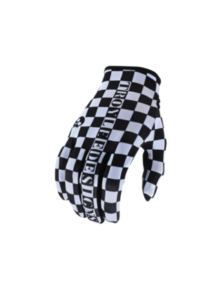 Troy Lee Design FLOWLINE GLOVE; CHECKERS WHITE / BLACK