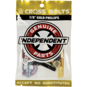 INDEPENDENT CROSS BOLTS 7/8" PHILLIPS BLK/GOLD 1set