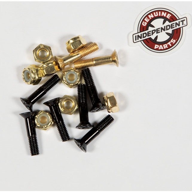 INDEPENDENT CROSS BOLTS 7/8" PHILLIPS BLK/GOLD 1set