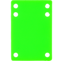 BLANK RISER RUBBER 1/8" NEON GREEN 1pc