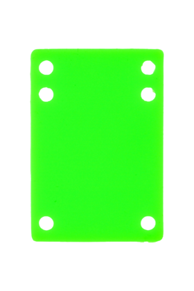 BLANK RISER RUBBER 1/8" NEON GREEN 1pc