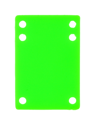 BLANK RISER RUBBER 1/8" NEON GREEN 1pc