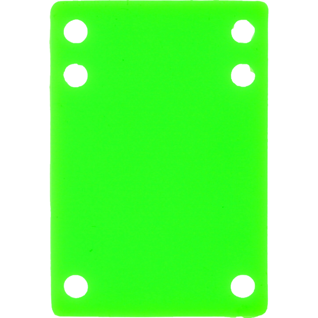 BLANK RISER RUBBER 1/8" NEON GREEN 1pc