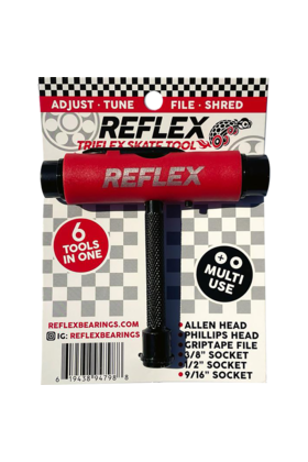 REFLEX TRIFLEX SKATE TOOL RED