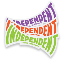 INDEPENDENT ITC SPAN STICKER 6X3 ASST