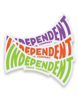 INDEPENDENT ITC SPAN STICKER 6X3 ASST