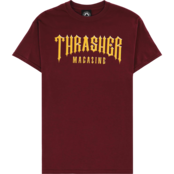 THRASHER LOW LOGO SS TEE MAROON