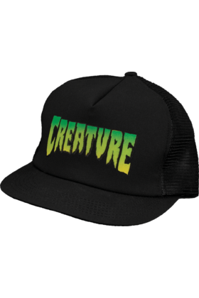 CREATURE LOGO MESH HAT ADJ-BLK/BLK