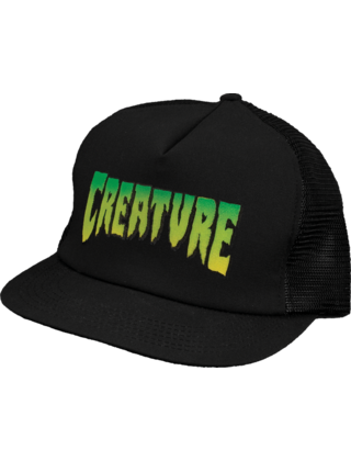 CREATURE LOGO MESH HAT ADJ-BLK/BLK