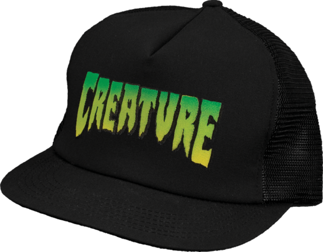 CREATURE LOGO MESH HAT ADJ-BLK/BLK