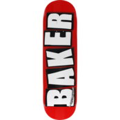 BAKER BRAND LOGO DECK-8.5 RED/WHITE