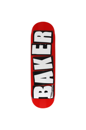 BAKER BRAND LOGO DECK-8.5 RED/WHITE