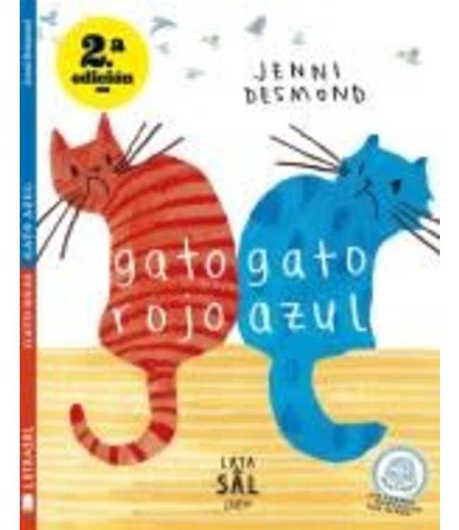 lata de sal Gato Rojo, Gato Azul