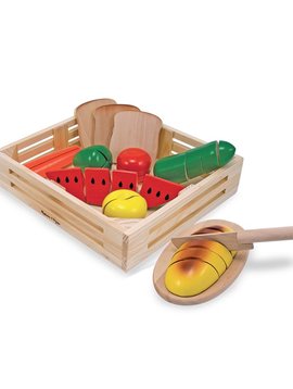 Toys & Games Melissa & Doug Cutting Food - Wooden Play Food