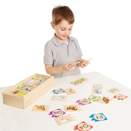 Toys & Games Melissa & Doug Alphabet Wooden Puzzle Cards
