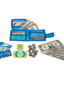 Toys & Games Melissa & Doug Pretend-to-Spend Wallet