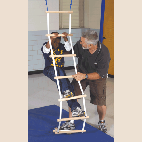 Special Order Smooth Grip Ladder for Vestibular Orientation, Solid Birch Plywood and PVC