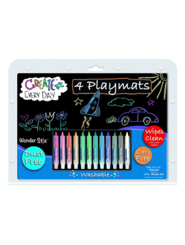 Classroom Aid Wonder Stix 12” x 17” Write & Wipe Placemat Kits: Makes studying & eating at home fun again!