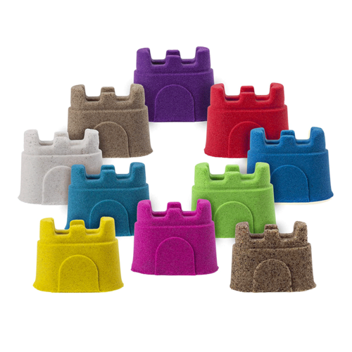Kinetic Sand Kinetic Sand, Castle Containers 10-Color Pack
