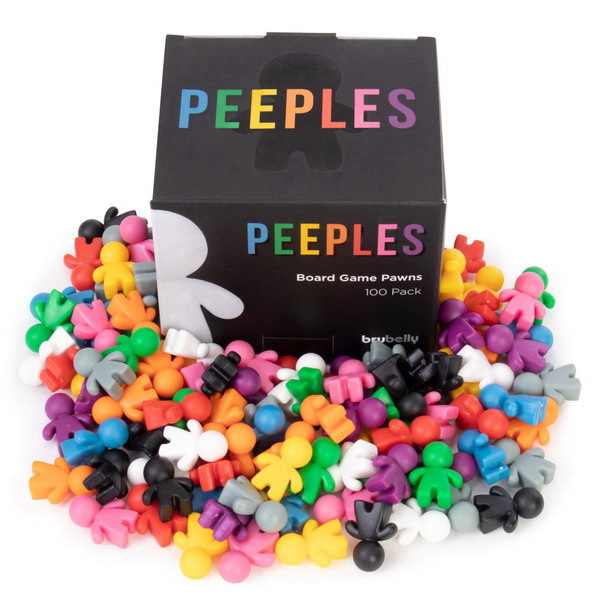 Brybelly 100-Pack Peeples Colorful Manipulative Game Pieces
