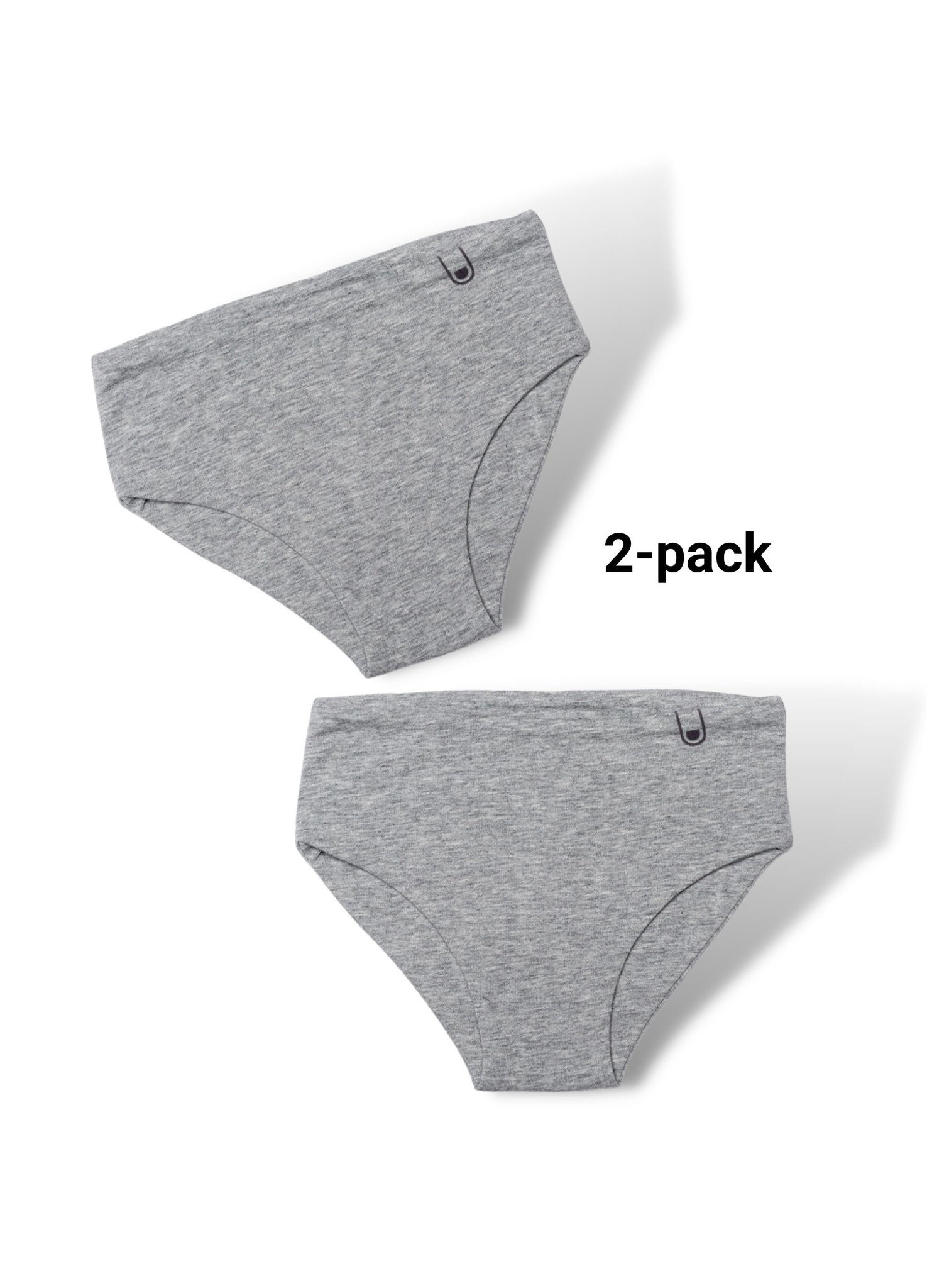 Girls Seamless Organic Cotton Briefs Gray Accent - The Sensory Kids<sup>®</sup>  Store