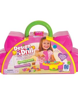 Toys & Games Educational Insights Design & Drill Flower Power Studio, 70 Piece Set , Perfect for Kids Ages 3+