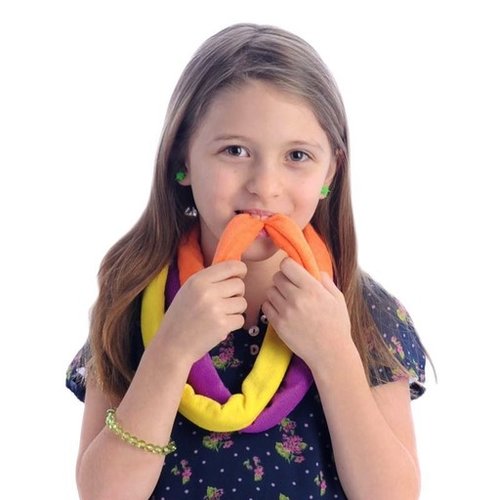 Chews & Chewlry NEW IMPROVED! Tear Away Terry Cloth Sensory Bite Bands (6-Pack)