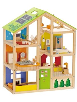 Special Order AWARD WINNING Hape All Seasons Furnished Wooden Dollhouse