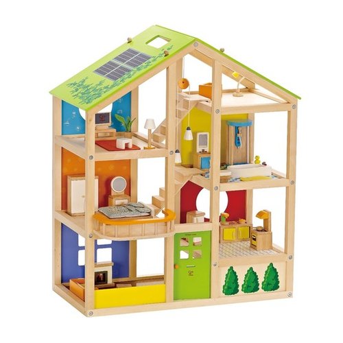 Special Order AWARD WINNING Hape All Seasons Furnished Wooden Dollhouse