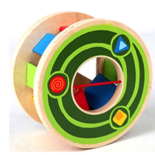 Toys & Games AWARD WINNING! Walk-A-Long Snail Wooden Pull Toy & Shape Sorter