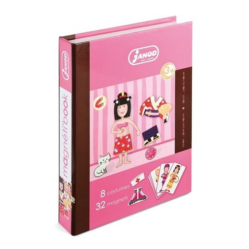 Toys & Games Janod Girl's Outfits Magnetibook