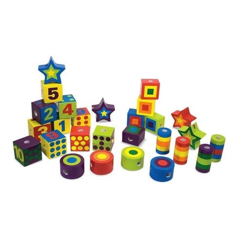 Toys & Games Melissa & Doug Lacing Beads in a Box