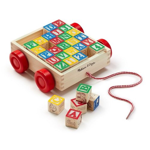 Toys & Games Melissa & Doug Classic ABC Block Cart