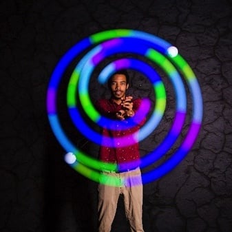 Toys & Games NEW & IMPROVED! Spin-ballS Spinning Lights - USB Recharge & 22 Light Modes