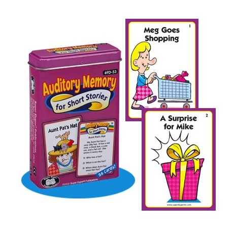 Therapy Equipment Super Duper® Auditory Memory for Short Stories Fun Deck®